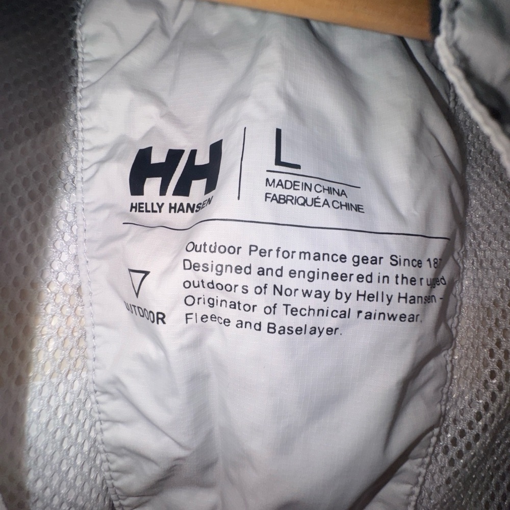 Helly Hansen White Utility Jacket Lightweight Weather Protection - Picture 4 of 8